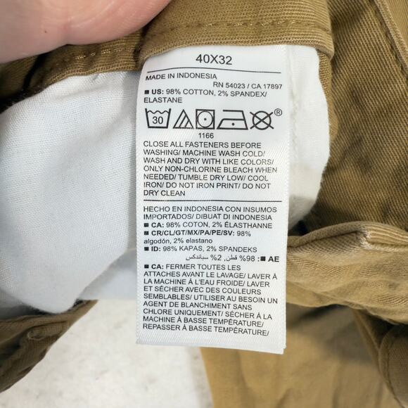 Old Navy Brown Khaki Pants W40x L32 Built In Flex Athletic Stretch Biz Casual - Picture 6 of 12